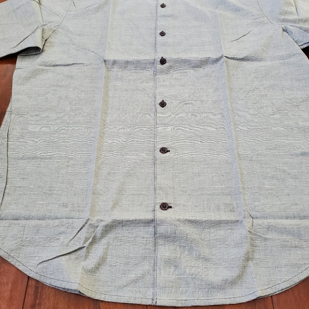 MEN'S BUTTON DOWN SHIRT 100% ORGANIC COTTON SZ XXL NWT - Picture 3 of 8